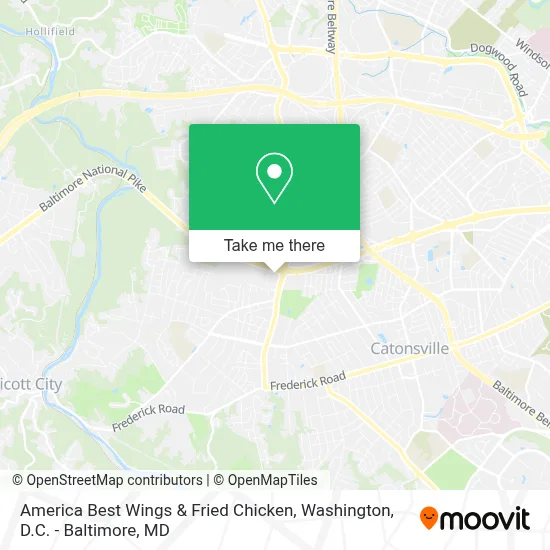 America Best Wings & Fried Chicken map