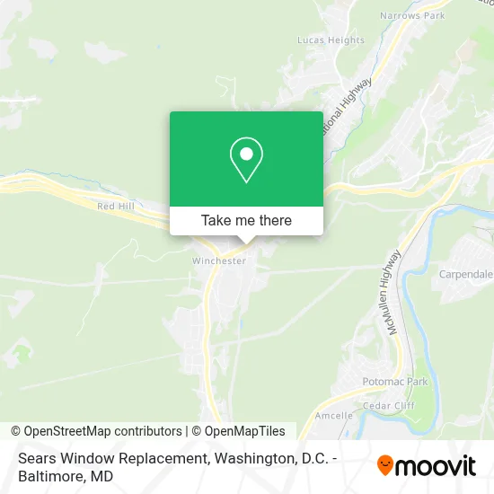 Sears Window Replacement map