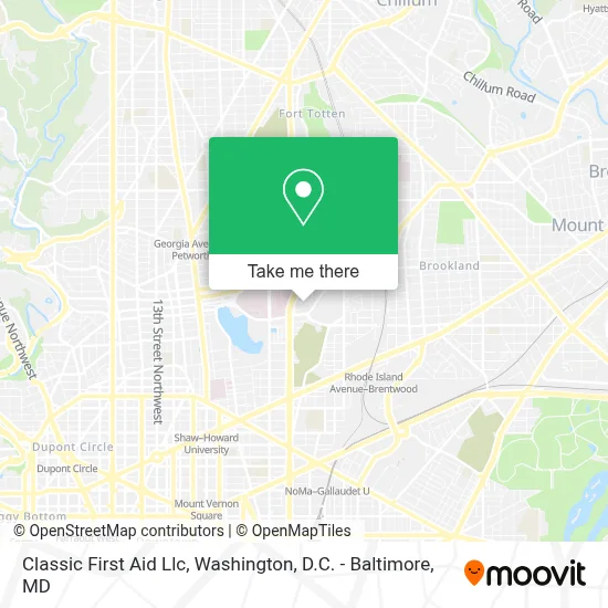 Classic First Aid Llc map