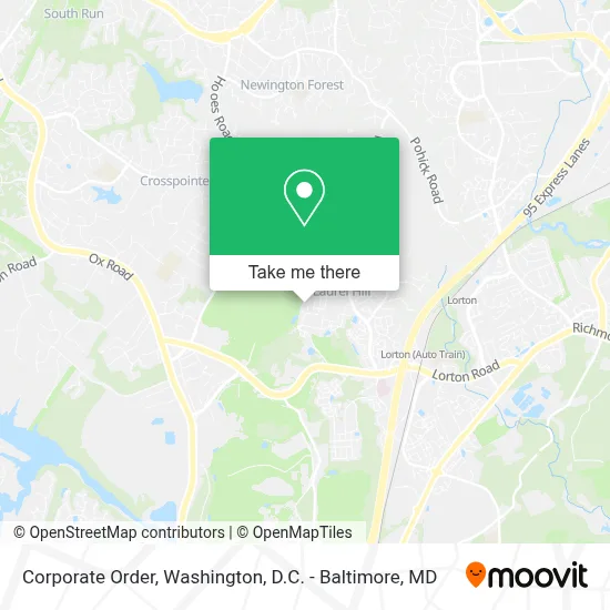 Corporate Order map