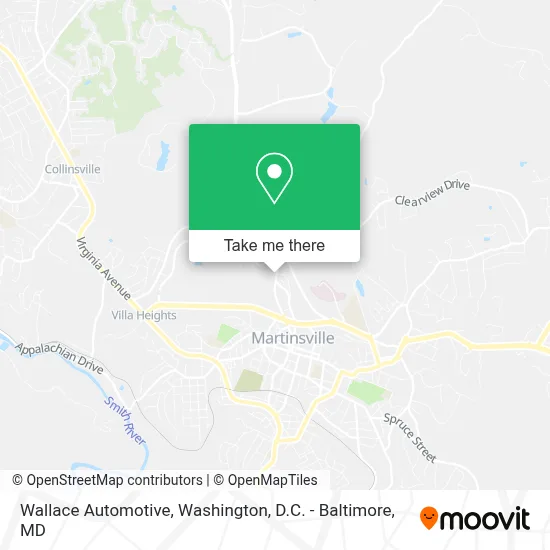 Wallace Automotive map