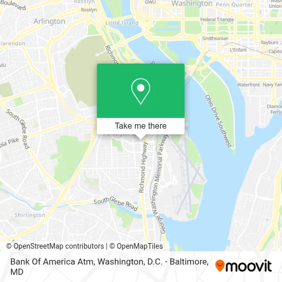 Bank Of America Atm map