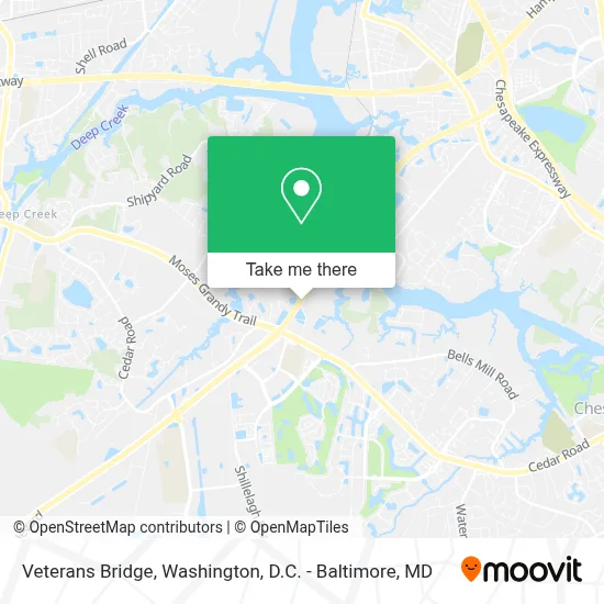 Veterans Bridge map