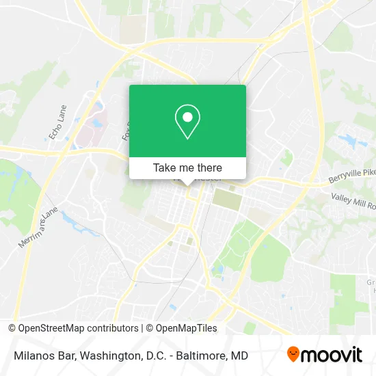 Milanos Bar map