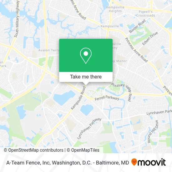 A-Team Fence, Inc map