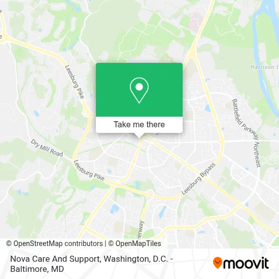 Nova Care And Support map