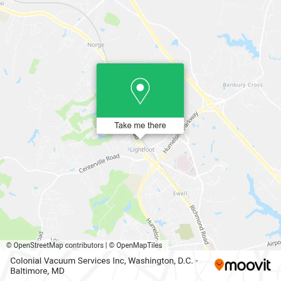 Colonial Vacuum Services Inc map