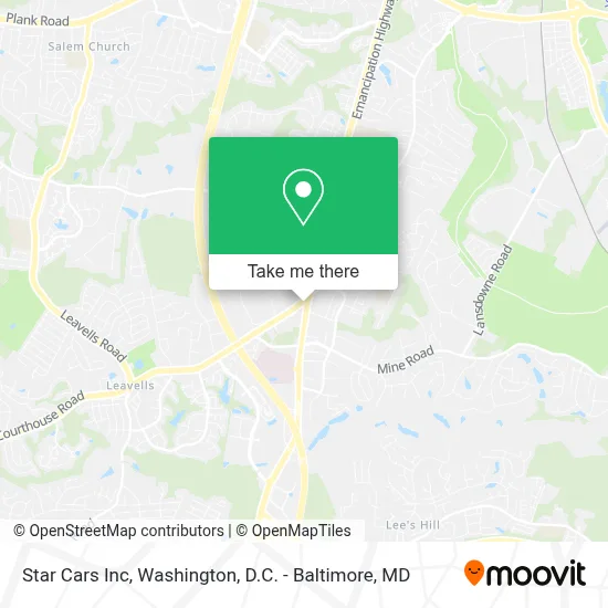 Star Cars Inc map