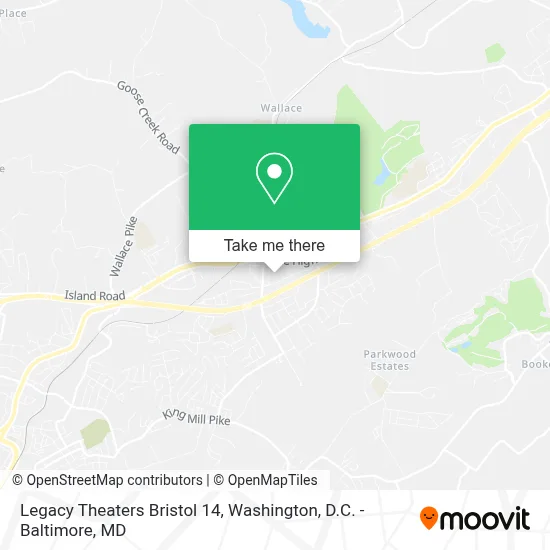 Legacy Theaters Bristol 14 map