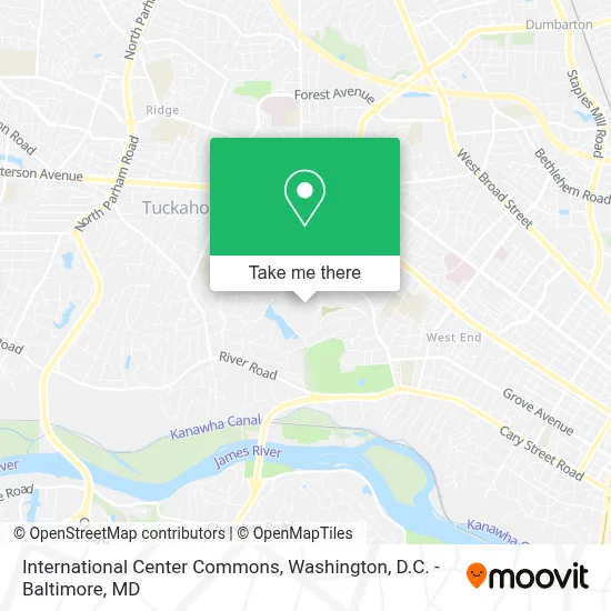 International Center Commons map