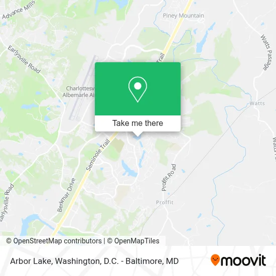 Arbor Lake map