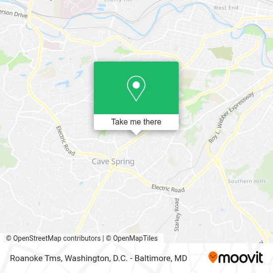 Roanoke Tms map
