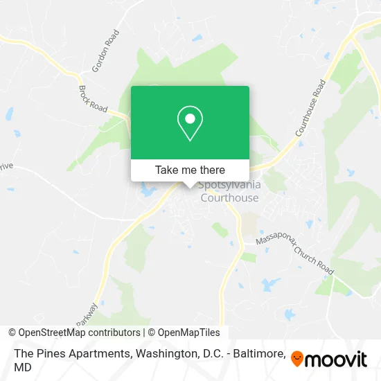 The Pines Apartments map