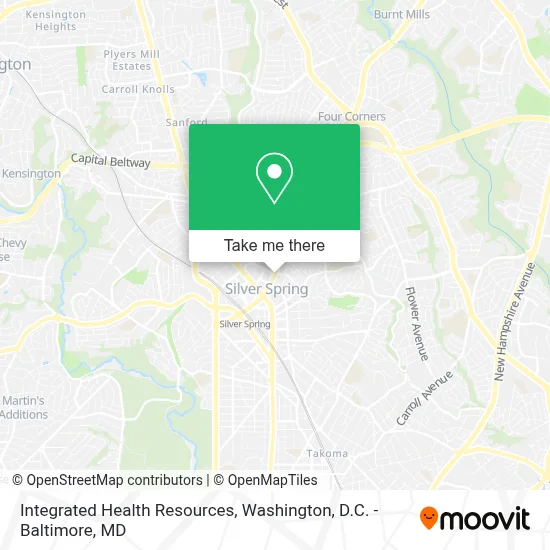 Integrated Health Resources map