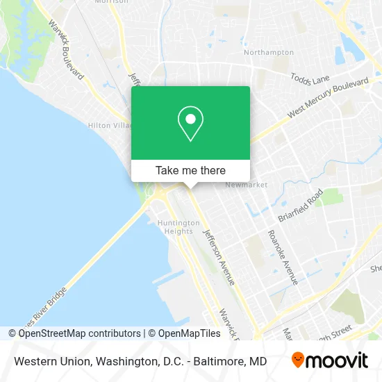 Western Union map