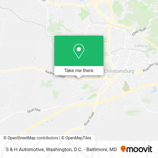 S & H Automotive map