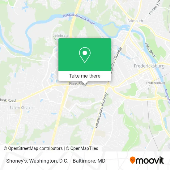 Shoney's map