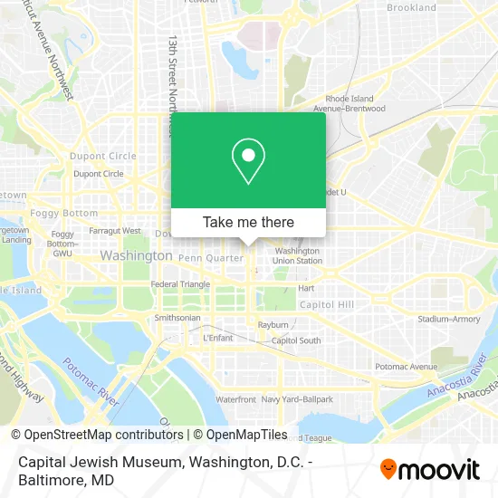 Capital Jewish Museum map