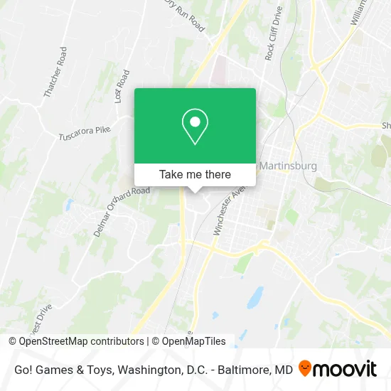 Go! Games & Toys map