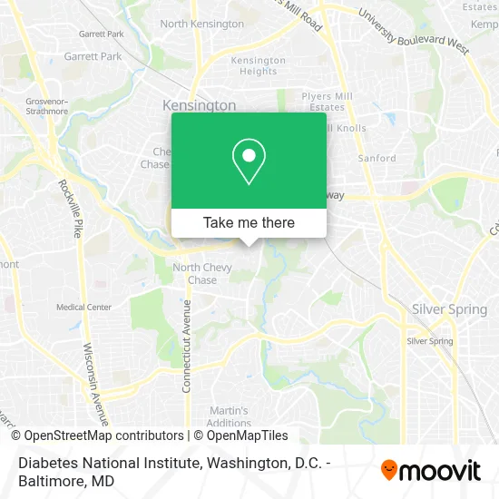 Diabetes National Institute map
