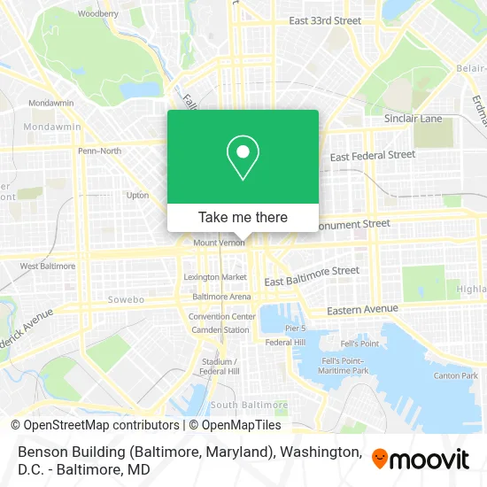 Benson Building (Baltimore, Maryland) map