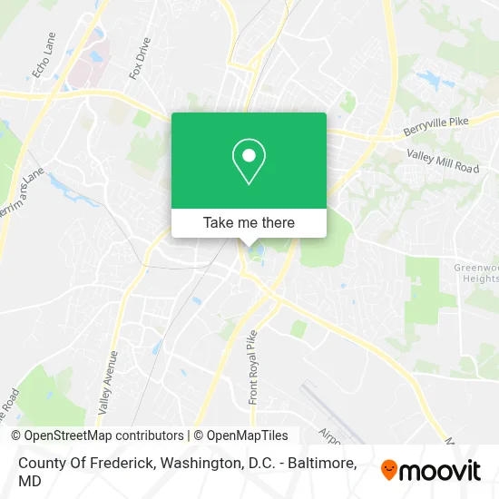 County Of Frederick map