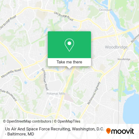 Us Air And Space Force Recruiting map