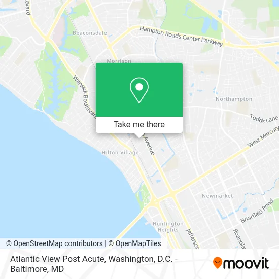 Atlantic View Post Acute map