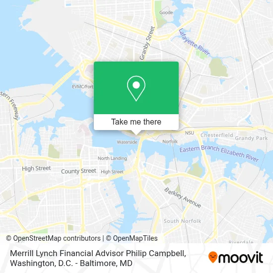 Merrill Lynch Financial Advisor Philip Campbell map