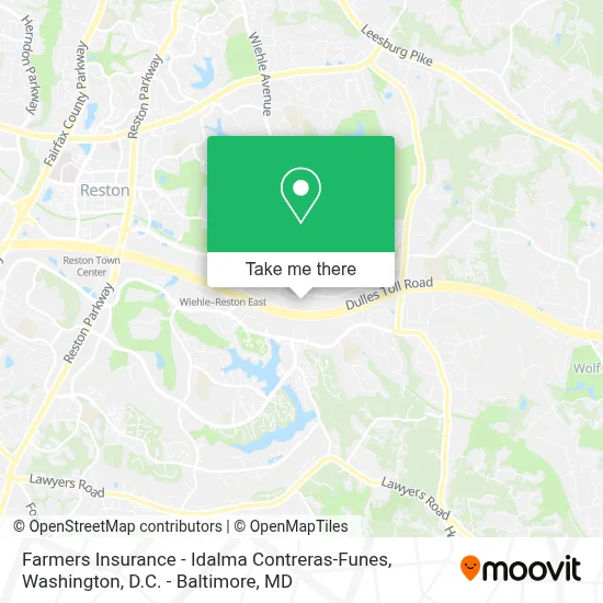Farmers Insurance - Idalma Contreras-Funes map