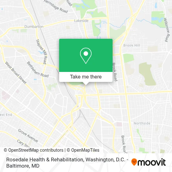 Rosedale Health & Rehabilitation map