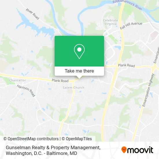 Gunselman Realty & Property Management map