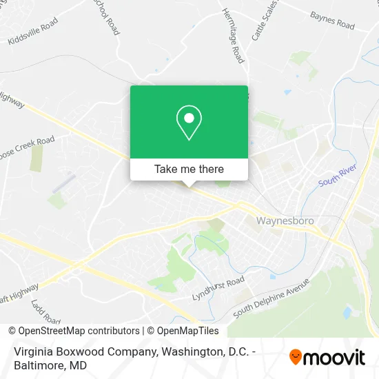 Virginia Boxwood Company map