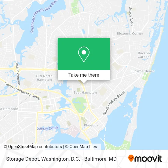 Storage Depot map