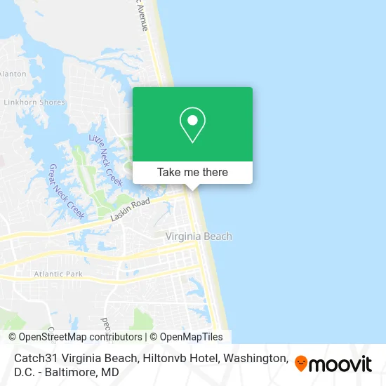 Catch31 Virginia Beach, Hiltonvb Hotel map