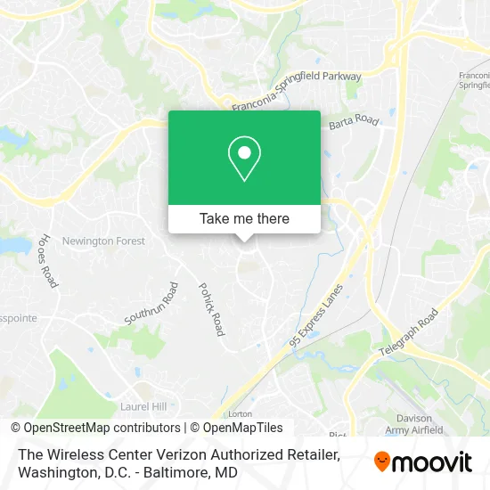 The Wireless Center Verizon Authorized Retailer map