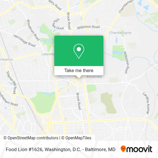 Food Lion #1626 map