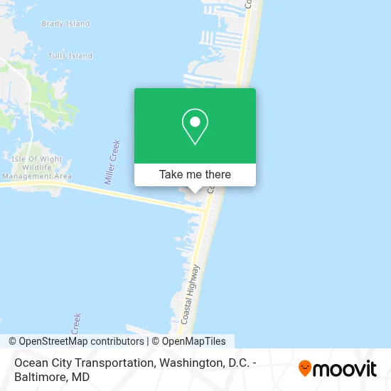 Ocean City Transportation map