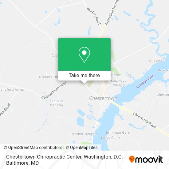 Chestertown Chiropractic Center map