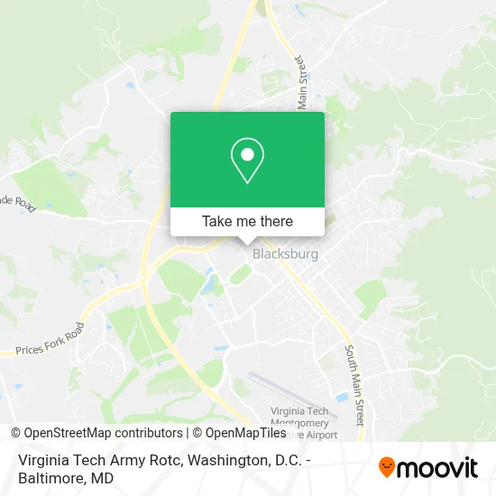 Virginia Tech Army Rotc map