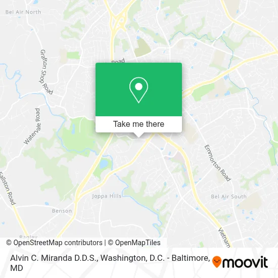 Alvin C. Miranda D.D.S. map