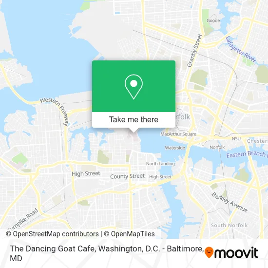 The Dancing Goat Cafe map