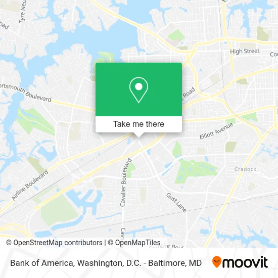 Bank Of America map