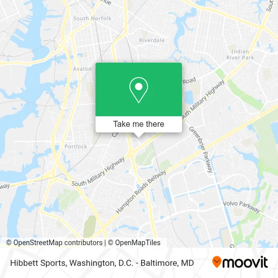 Hibbett Sports map