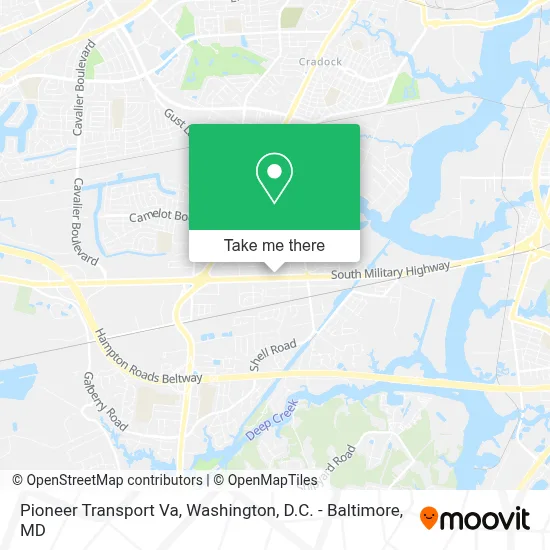 Pioneer Transport Va map