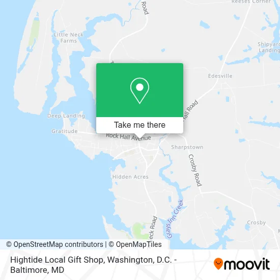 Hightide Local Gift Shop map