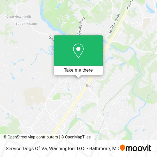 Service Dogs Of Va map