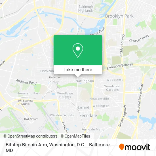 Bitstop Bitcoin Atm map