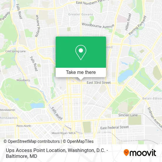 Ups Access Point Location map