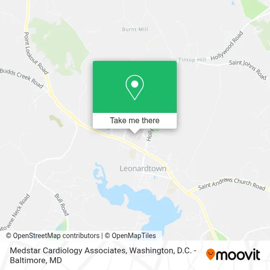 Medstar Cardiology Associates map